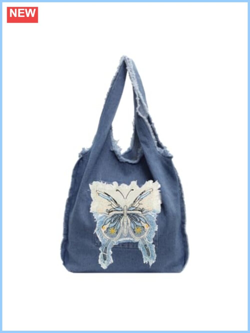 Butterfly Y2K Hobo Shoulder Sling Crossbody Bag Purse